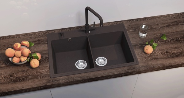 Кухонная мойка Ulgran Quartz Ruma 780-06, трюфель