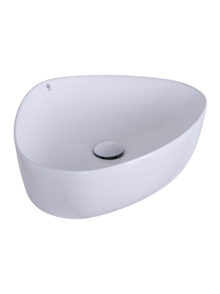 Раковина накладная Orange B07-500W санфарфор, белый глянец