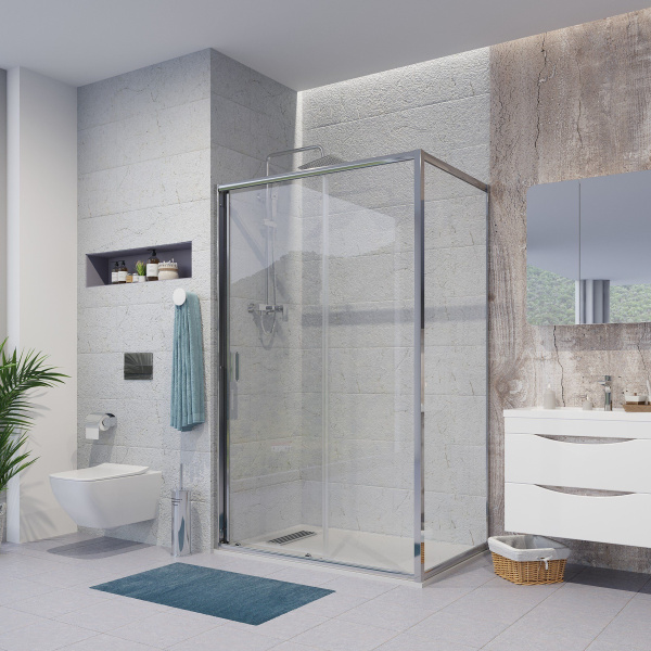 Душевое ограждение Niagara Nova NG-62-11A-A70 110x70x195 прямоугольник, дверь раздвижная