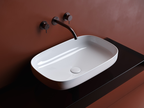 Умывальник Ceramicanova чаша накладная круглая Element 400x400x150мм