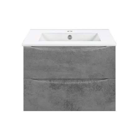 Тумба под раковину Vincea Mia 700 подвесная, 2 выкатных ящика soft close, Beton