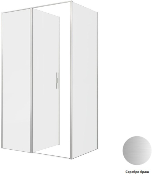 Душевой уголок Allen Brau Priority 120x80 3.31032.BA + 3.31041.BA серебро браш