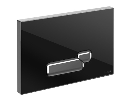Кнопка Cersanit ACTIS для LINK PRO/VECTOR/LINK/HI-TEC стекло черный, P-BU-ACT/Blg/Gl