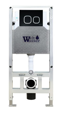 Унитаз с инсталляцией WeltWasser AMBERG 506 ST + NESENBACH 004 GL-WT + AMBERG RD-BL