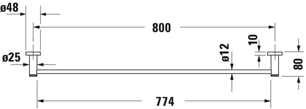 Полотенцедержатель Duravit D-Code 845 0099231000