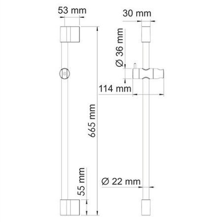 Стойка для душа WasserKRAFT Mindel A154