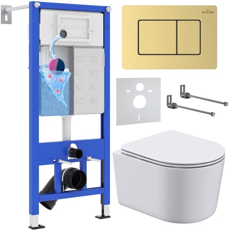 Комплект 6 в 1 RoxenBath StounFix Dual Fresh 968480 (состоит из: 710200, Steel 420280GB, 530120-01)