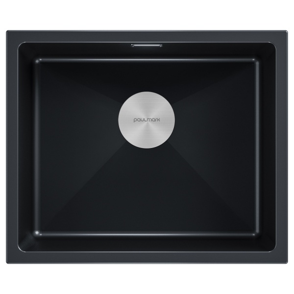 Мойка LUMI 55UNI, IT-GRANIT, LU55-BLM, черный, 555х460, Paulmark