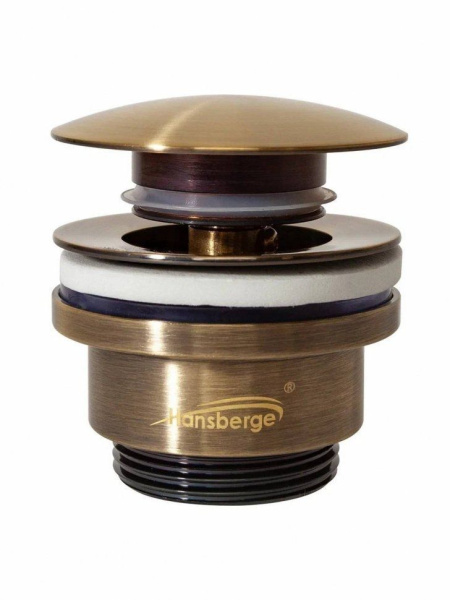Донный клапан для раковины Hansberge H107 Бронза