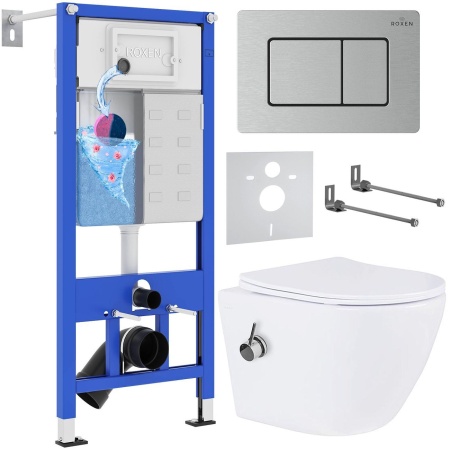 Комплект 6 в 1 RoxenBath StounFix Dual Fresh 968424 (состоит из: 710200, Steel 420280S, 530185-01Х)