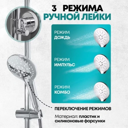 Душевая система Grocenberg GB7009 Хром