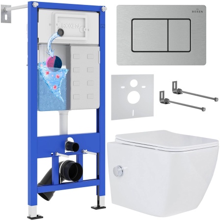 Комплект 6 в 1 RoxenBath StounFix Dual Fresh 968439 (состоит из: 710200, Steel 420280S, 530135-01X)
