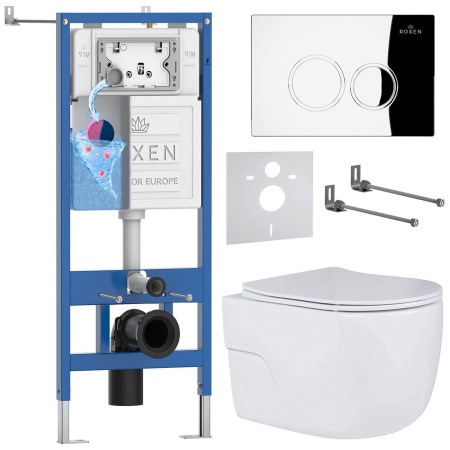 Комплект 6 в 1 RoxenBath StounFix Dual Fresh 516917 (состоит из: 710200, Santi 410260CH, 530155-01)