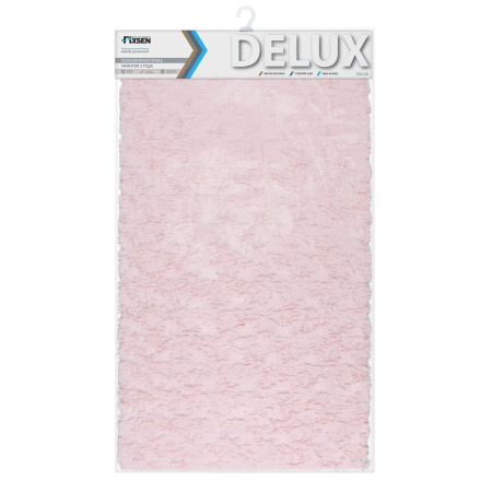 Коврик для ванной 1-ый Fixsen DELUX, FX-9040B розовый, 70х120 см