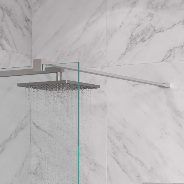 Душевая перегородка ограждение Reflexion RX20090CCR-18 Walk in 200x90см прозрачное закаленное стекло 8мм хромированный профиль