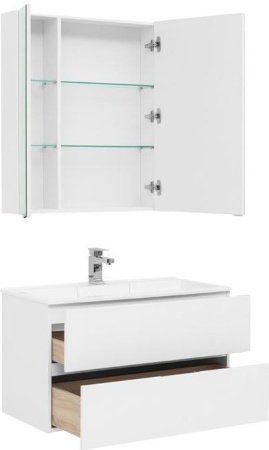 Мебель для ванной Aquanet Алвита 90 белый