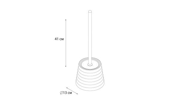 Ерш напольный Fixsen Glady FX-33-02 белый