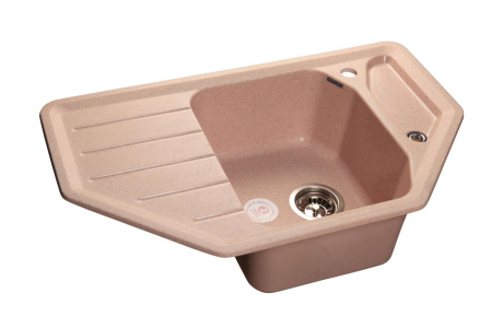 Кухонная мойка GranFest CORNER C-800E светло-розовый