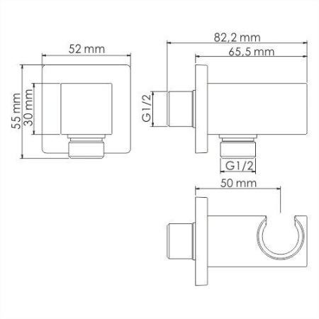 Подключение шланга для душа WasserKRAFT Glan A185