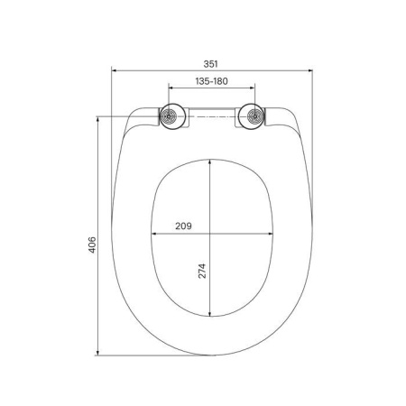 Сиденье для унитаза soft close дюропласт IDDIS 126 ID 126 Dp Sc