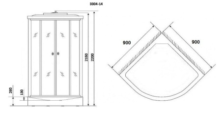 Душевая кабина Niagara Eco NG 3304-14