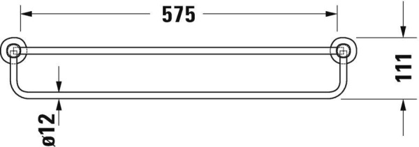 Полотенцедержатель Duravit D-Code 650 0099251000