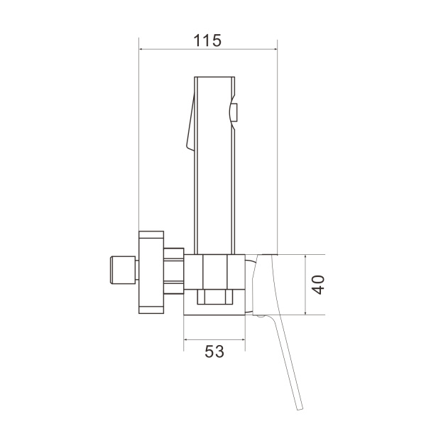 Гигиенический душ со смесителем Shevanik S4005G-1, золотой сатин