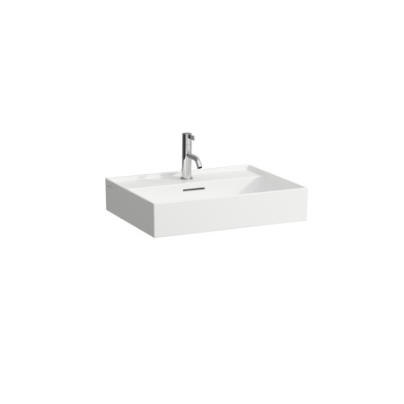 Подвесная раковина Kartell by laufen 60х46х12 см, 1 отверстие для смесителя, SaphirKeramik, с отв. под смеситель 8.1033.3.000.104.1