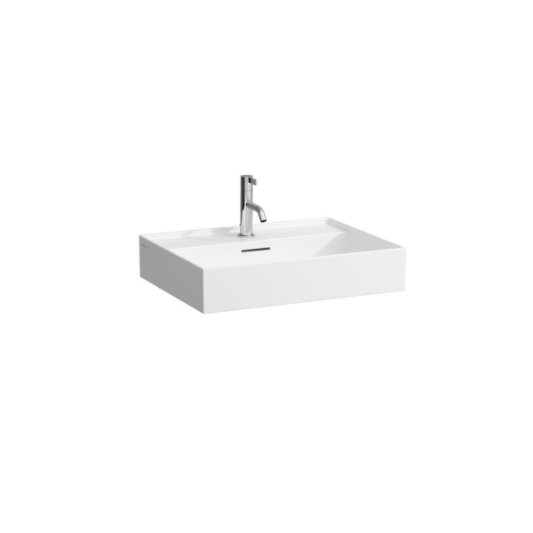 Подвесная раковина Kartell by laufen 60х46х12 см, 1 отверстие для смесителя, SaphirKeramik, с отв. под смеситель 8.1033.3.000.104.1