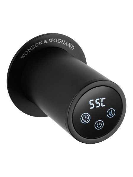 Полотенцесушитель электрический встраиваемый WONZON & WOGHAND, Черный матовый (WW-AL313-MB)