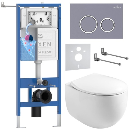Комплект 6 в 1 RoxenBath StounFix Dual Fresh 966160 (состоит из: 710200, Santi 410260DG, 530170-01)