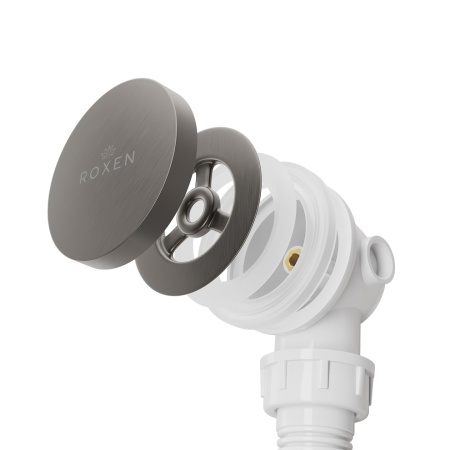 Сифон для ванны RoxenBath R70C-GM Click-Clack с функцией верхней очистки