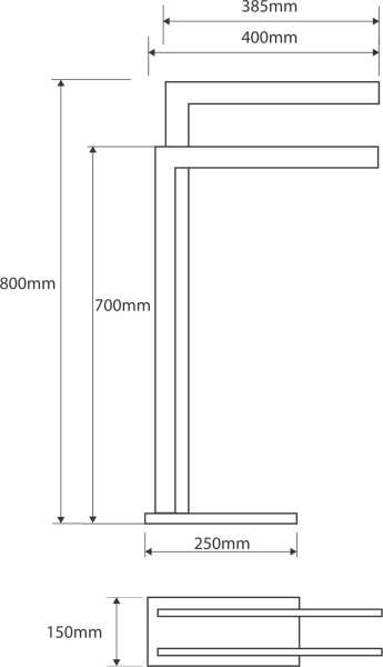 Стойка для ванной комнаты Bemeta Beta 132836022