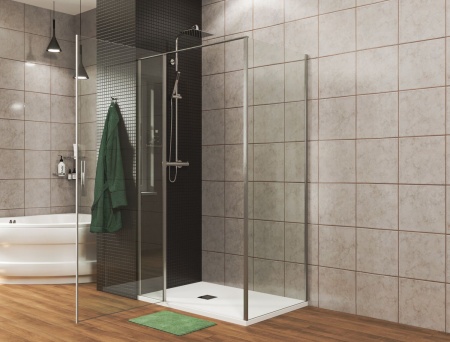 Душевой уголок Allen Brau Priority 100x80 3.31004.00 + 3.31013.00 хром