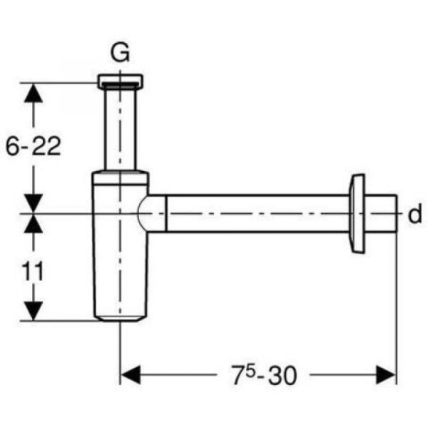Сифон для раковины Geberit 151.035.21.1