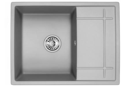 Мойка для кухни Granula 6501 алюминиум, 65,5х50 см, прямоугольная