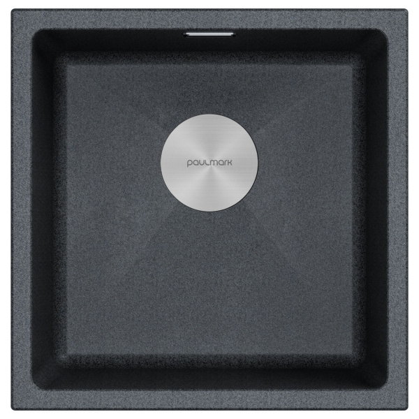 Мойка LUMI 45UNI, IT-GRANIT, LU45-DG, графит, 455х460, подст. мон. Paulmark