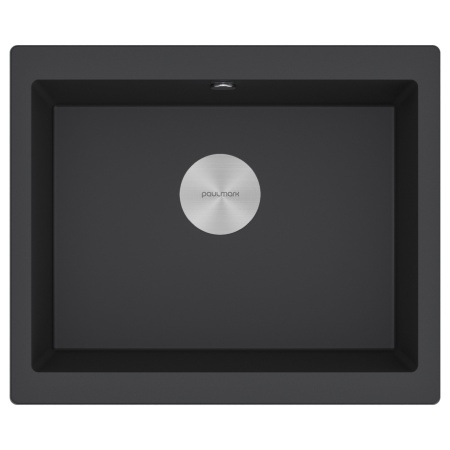 Мойка GERA 60, IT-GRANIT, PM205546-BL, черный гранит, 555х460, подст. мон. Paulmark