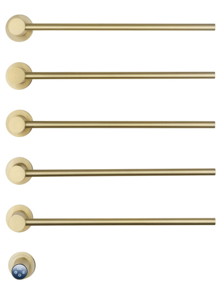 Полотенцесушитель электрический встраиваемый WONZON & WOGHAND, Брашированное золото (WW-A355-BG)