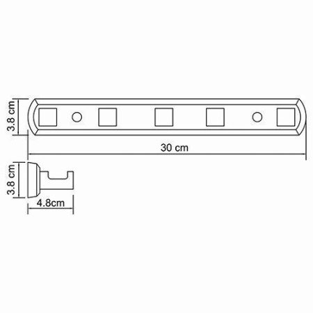 Кронштейн настенный WasserKRAFT Lippe K-6575