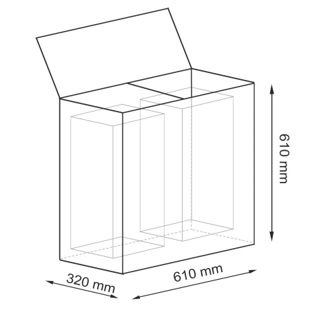 Корзина для белья WasserKRAFT Fulda WB-520-L