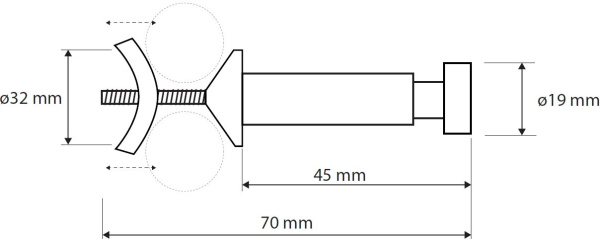 Крючок для полотенец Bemeta Rawell 104506122