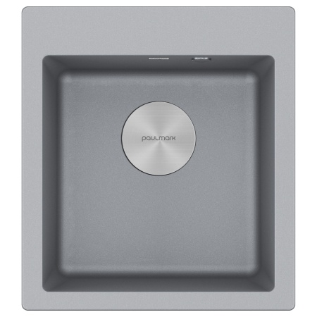 Мойка KANTE 45, IT-GRANIT, PM104651-GRM, серый металлик, 460х510 мм, Paulmark