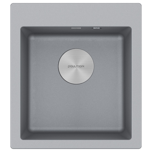 Мойка KANTE 45, IT-GRANIT, PM104651-GRM, серый металлик, 460х510 мм, Paulmark