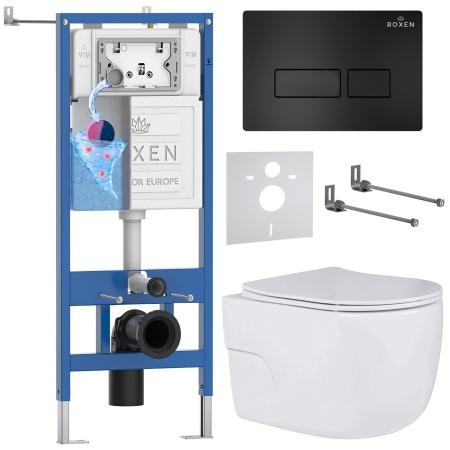 Комплект 6 в 1 RoxenBath StounFix Dual Fresh 580109 (состоит из: 710200, Caspia 410280B, 530155-01)