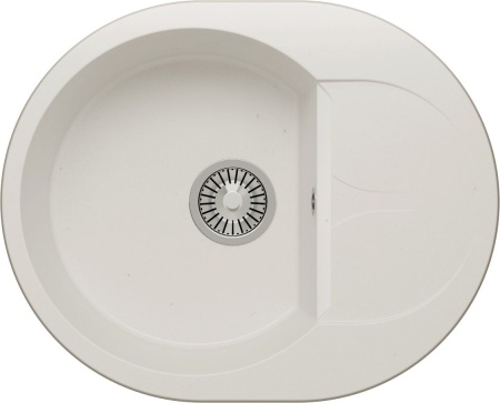 Кухонная мойка Polygran ATOL-620 №36 Белый Хлопок
