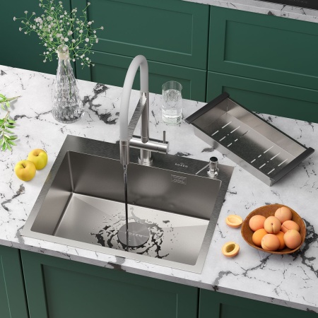 Кухонная мойка RoxenBath Simple 60 сатин  (текстурное покрытие)