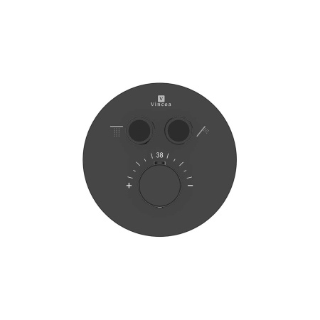 Встраиваемый смеситель для душа Vincea VSCV-322T-MMB двухфункциональный, термостатический, черный