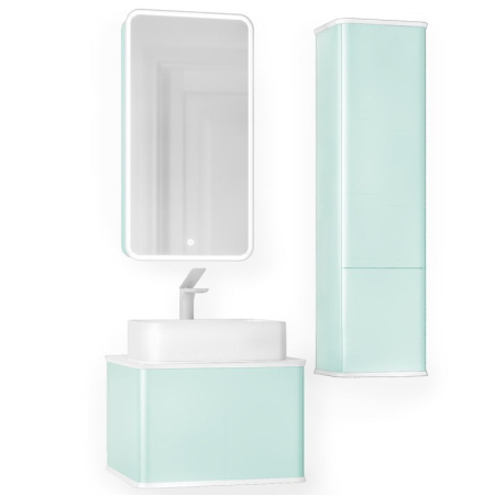 Тумба под раковину Jorno Pastel 58 Pas.01.58/P/BL бирюзовый бриз