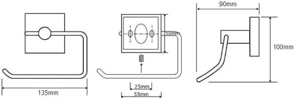 Держатель туалетной бумаги Bemeta Beta 132112042